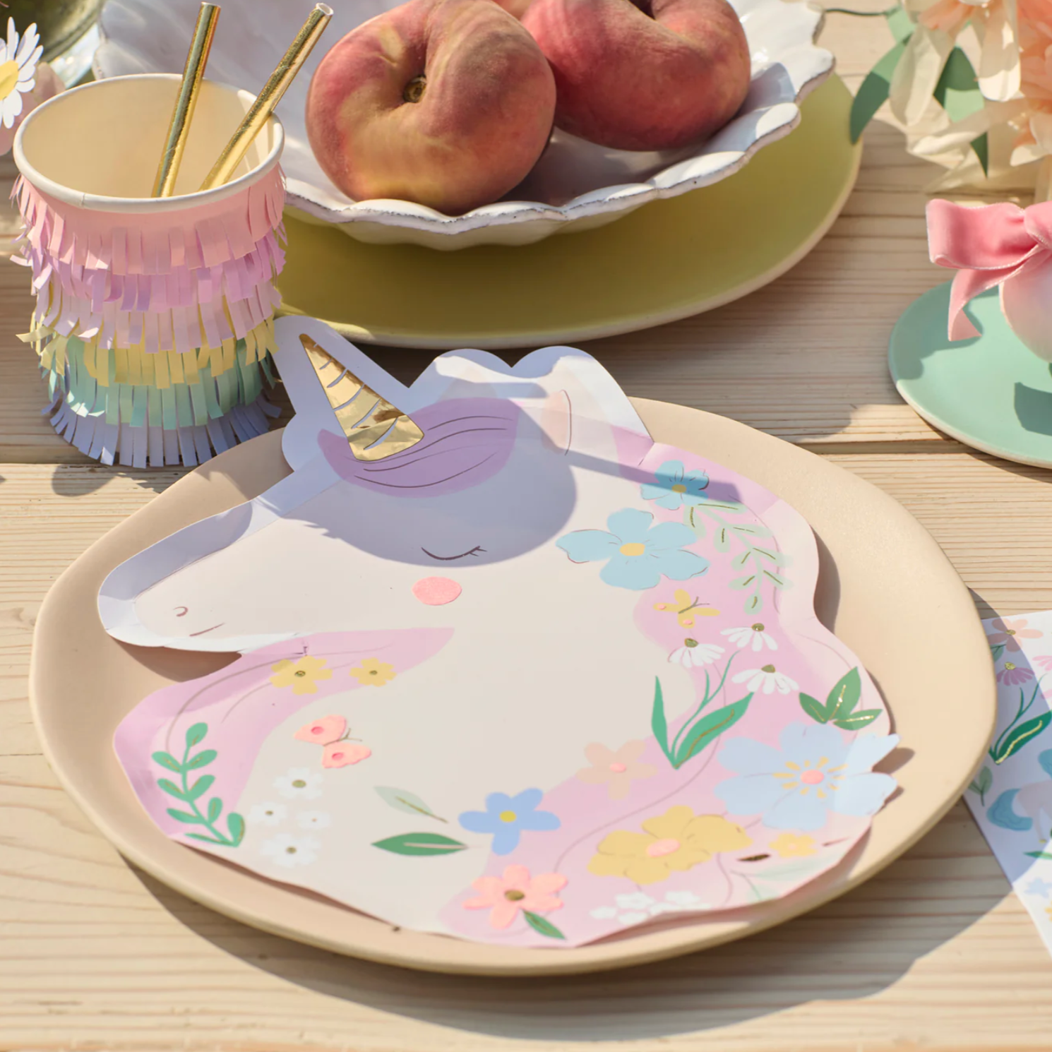 Meadow Unicorns Shaped Plate