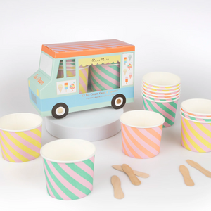 Ice Cream Cups and Spoons Ice Cream Truck Kit