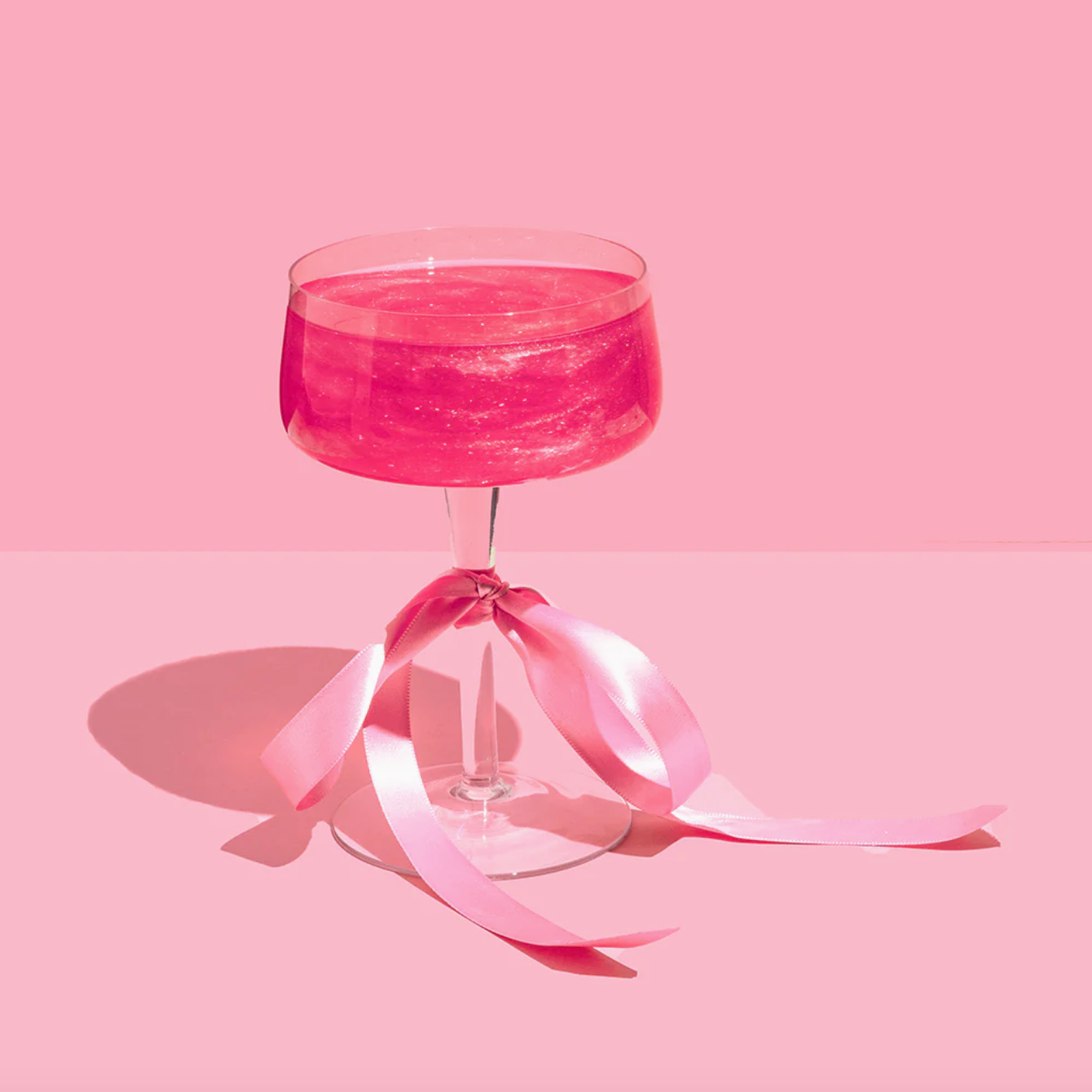 Pink Cotton Candy Drink Glitter Bombs