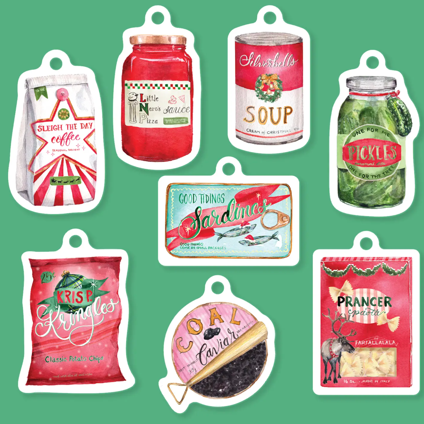 "Savor the Season" Holiday Die-Cut Gift Tag Set