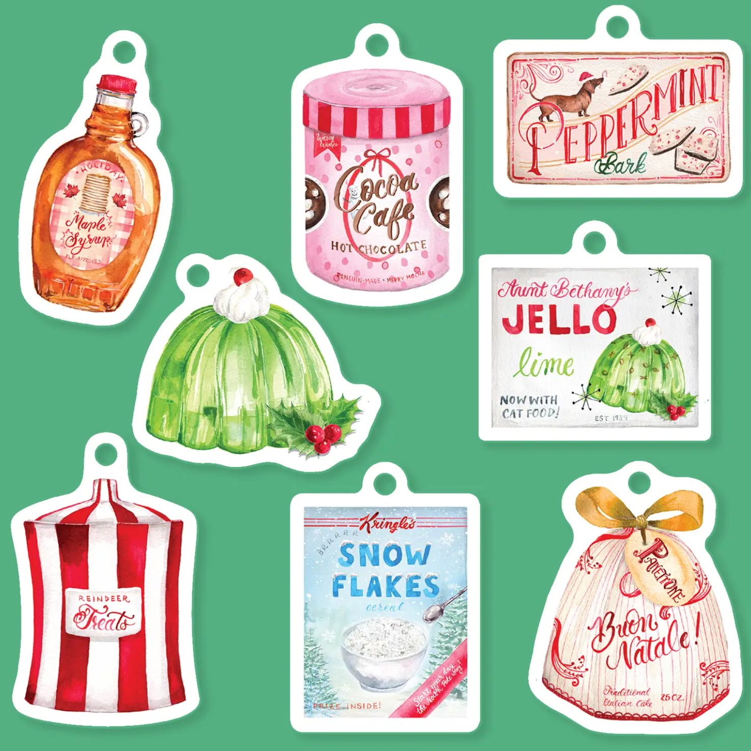 "Sweets and Treats" Holiday Die-Cut Gift Tag Set