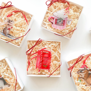 Watercolor Pickle Acrylic Christmas Ornament