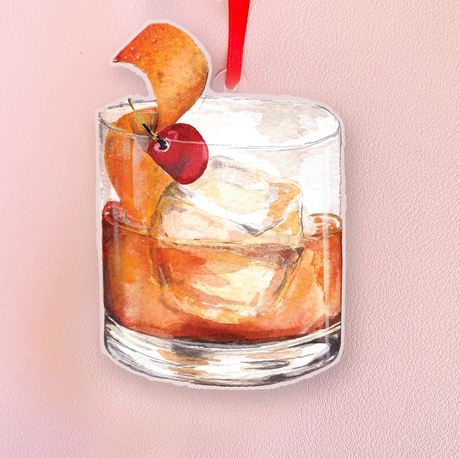 Old-Fashioned Cocktail Ornament