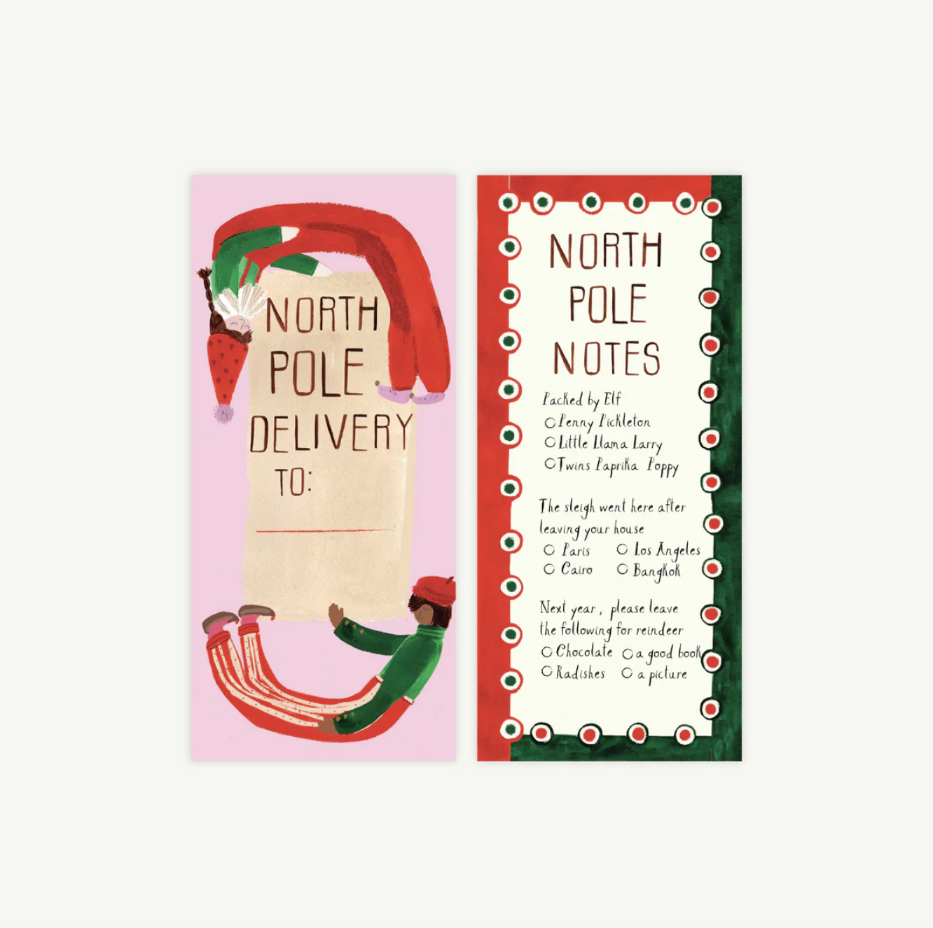 North Pole Delivery Gift Tag