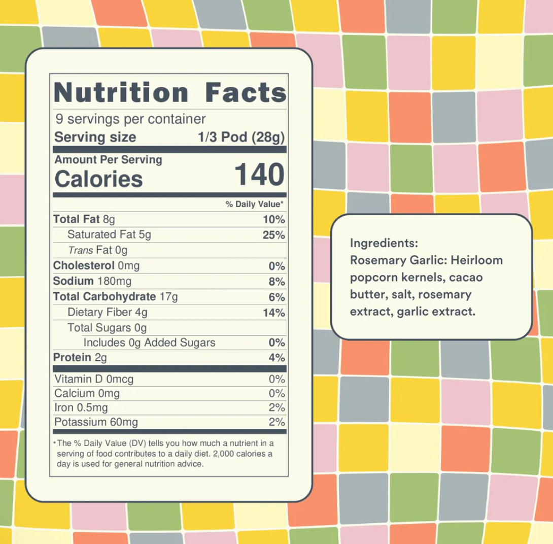 Rosemary Garlic Popcorn Pod