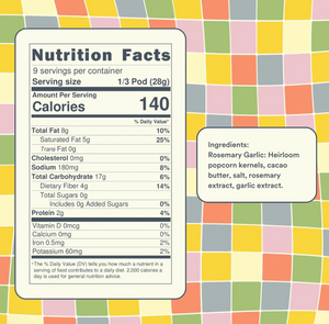 Rosemary Garlic Popcorn Pod