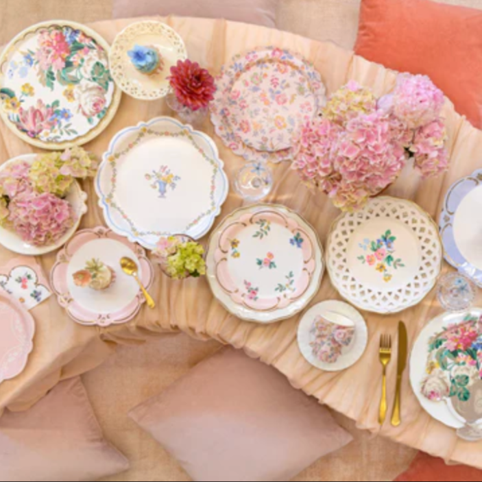 Chintz Border Dinner Plate