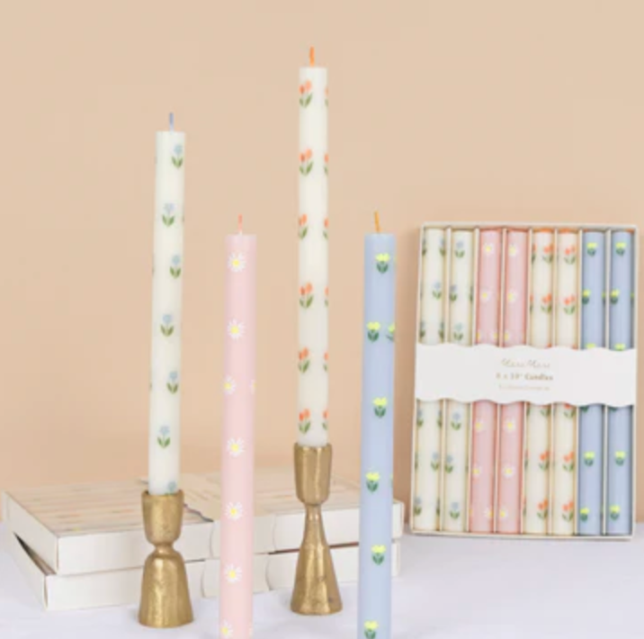 Floral Table Candles