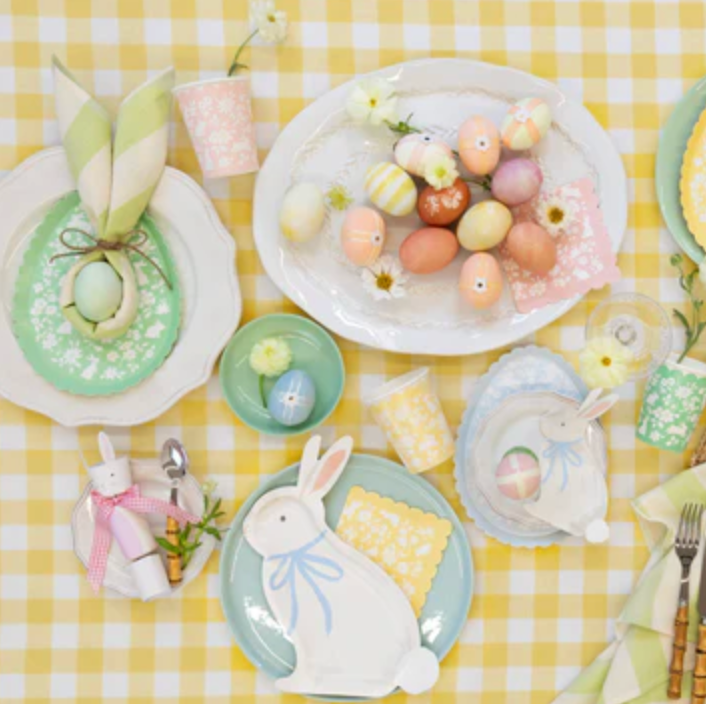 Ditsy Bunny Egg Plates
