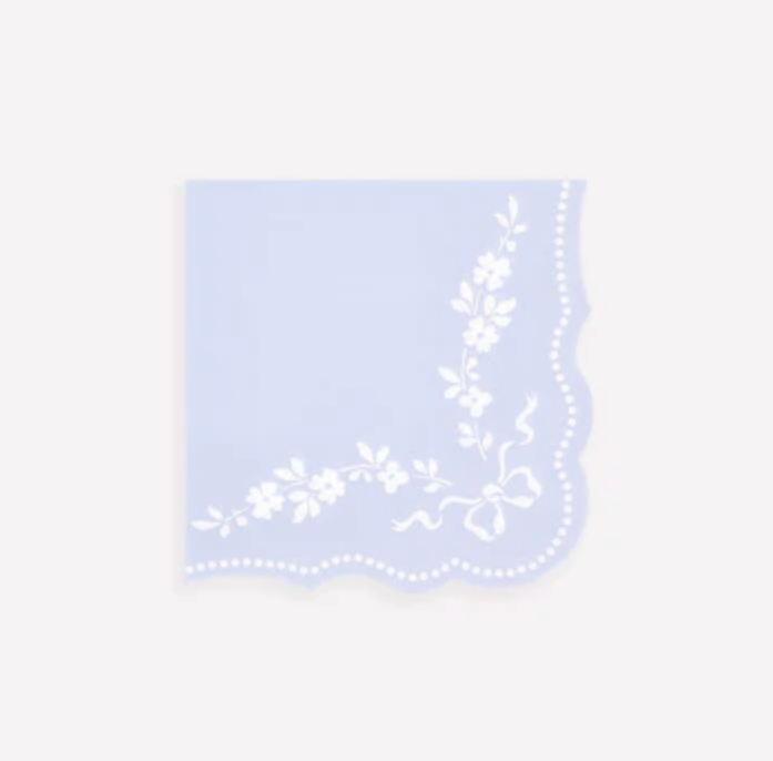 Rococo Blue Small Napkins