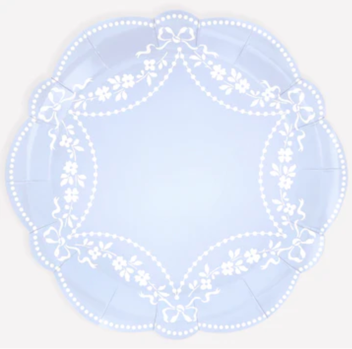 Rococo Blue Dinner Plates