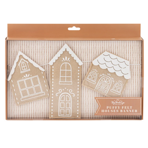 Gingerbread Houses Felt Banner