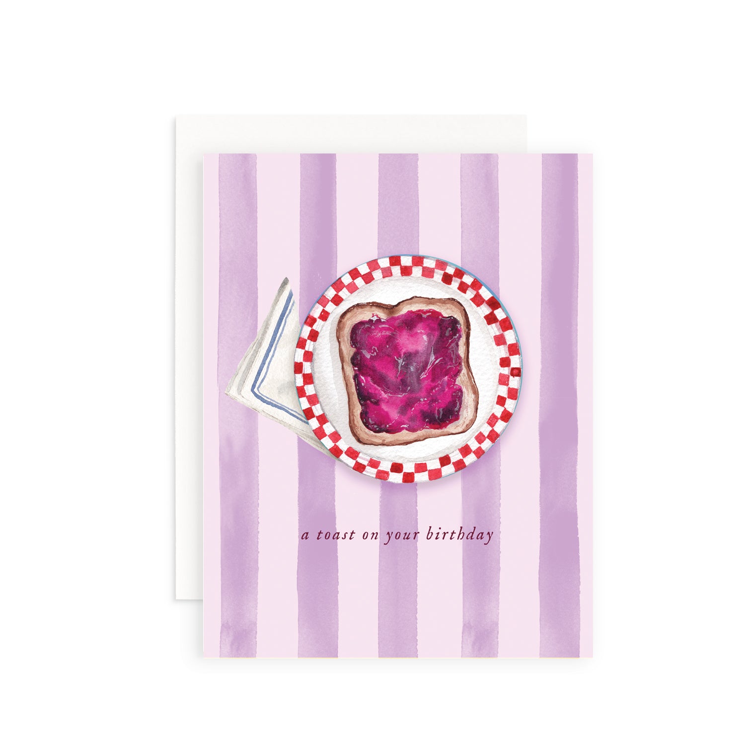 A Toast on Your Birthday Greeting Card