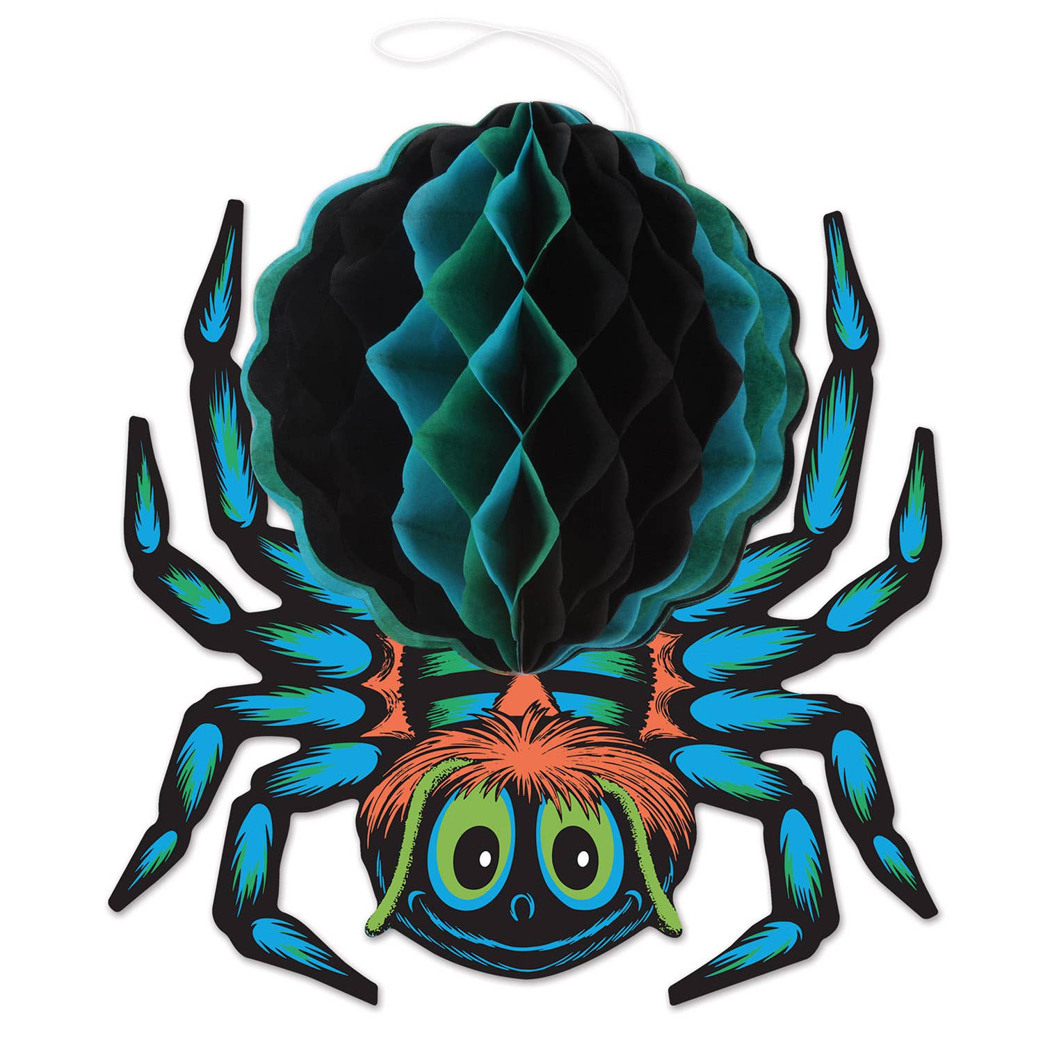 Vintage 90s Halloween Honeycomb Spider