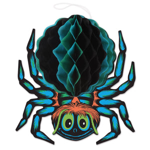 Vintage 90s Halloween Honeycomb Spider