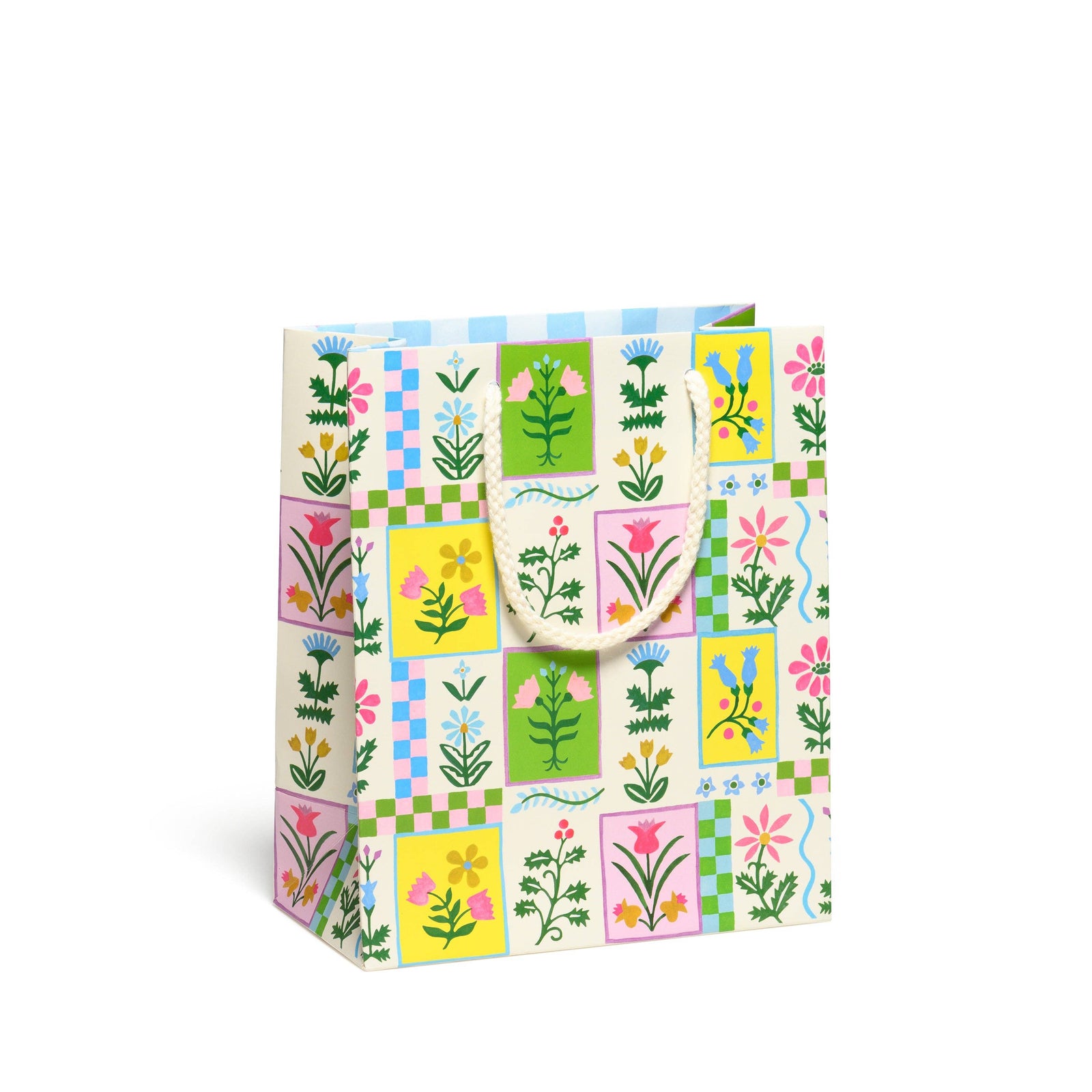 Retro Flower Gift Bag (Medium)