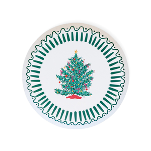 Retro Christmas Tree Plates