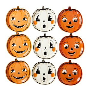 Vintage Halloween Pumpkin Plates