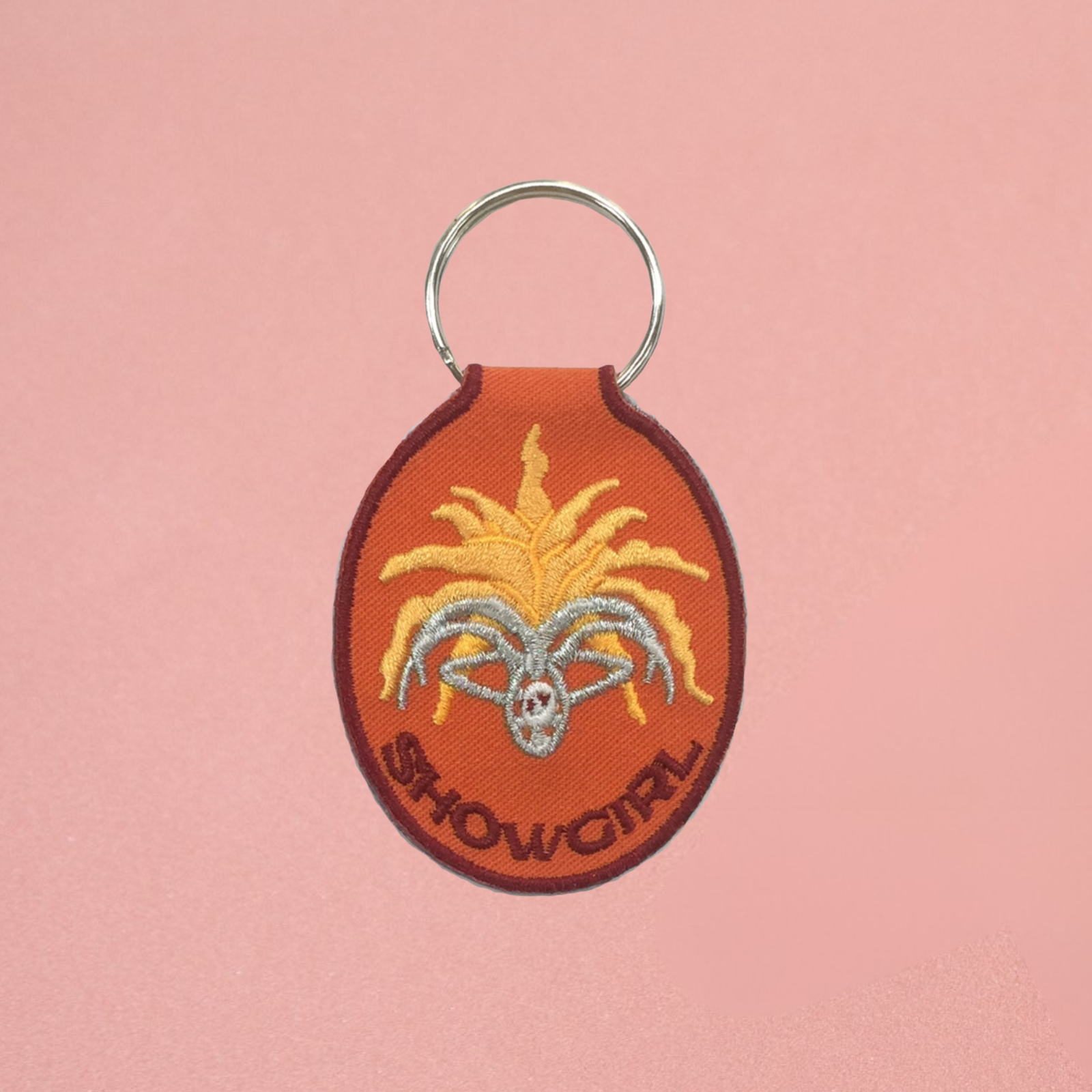 Showgirl Embroidered Keychain