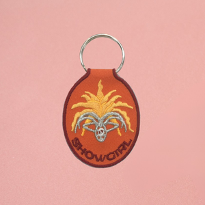 Showgirl Embroidered Keychain