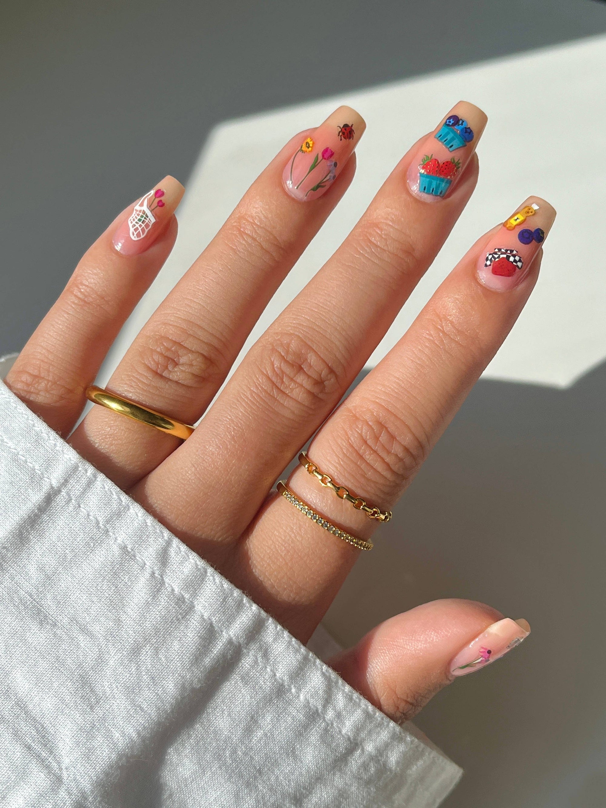 Farmer's Market Nail Art Stickers