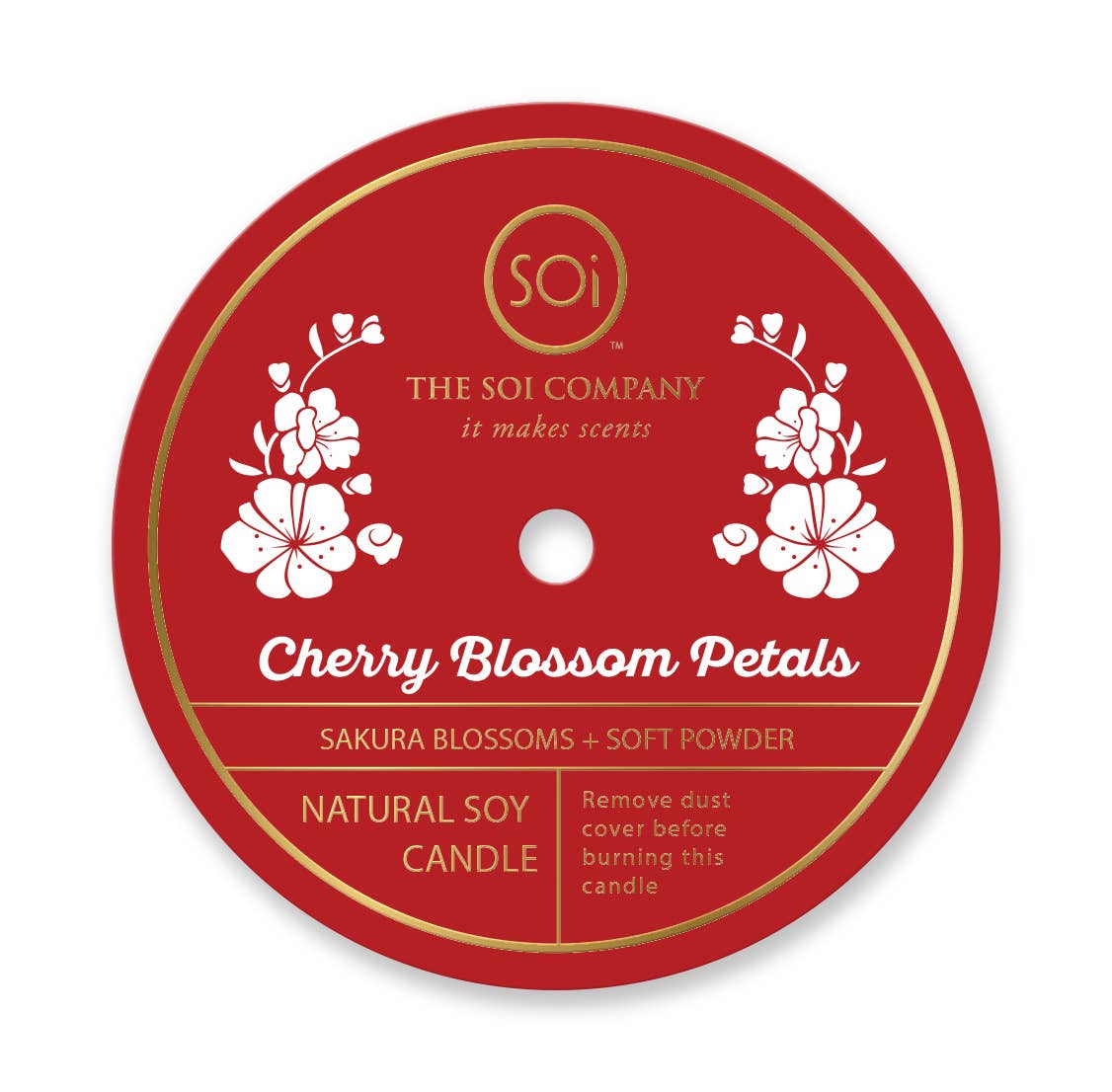 Cherry Blossom Confetti Icon Candle