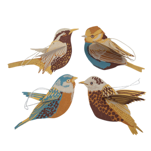 British Birds Paper Ornaments