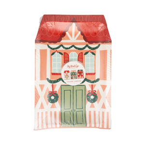 North Pole Village Plate Set