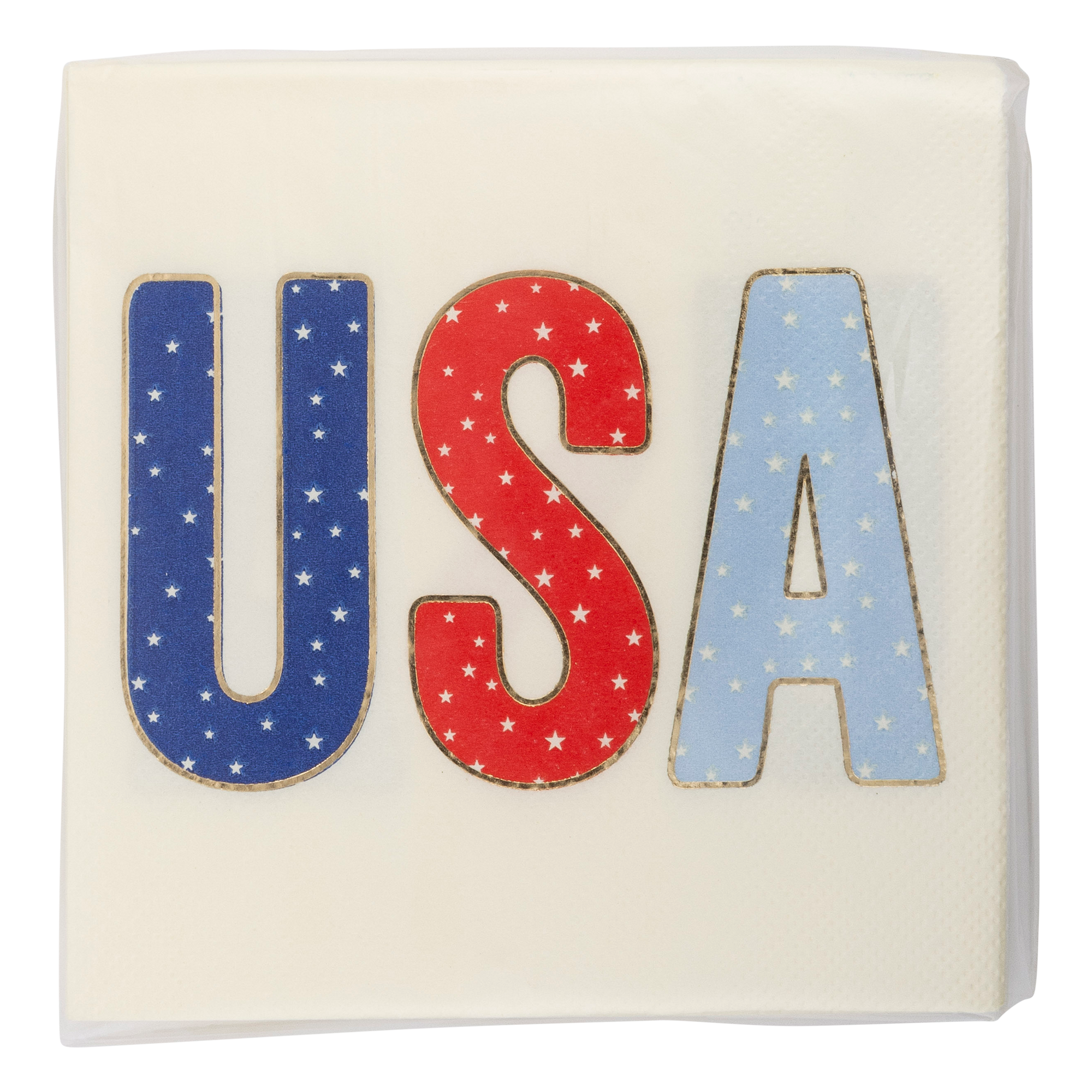 USA Foil Cocktail Napkin