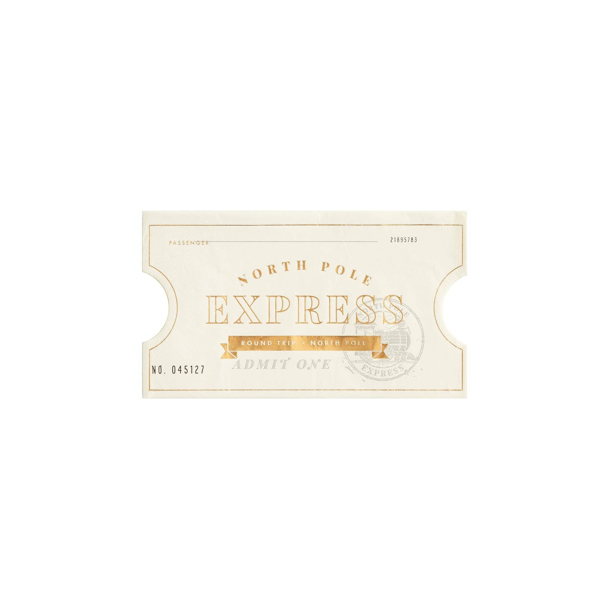 North Pole Express Ticket Napkins