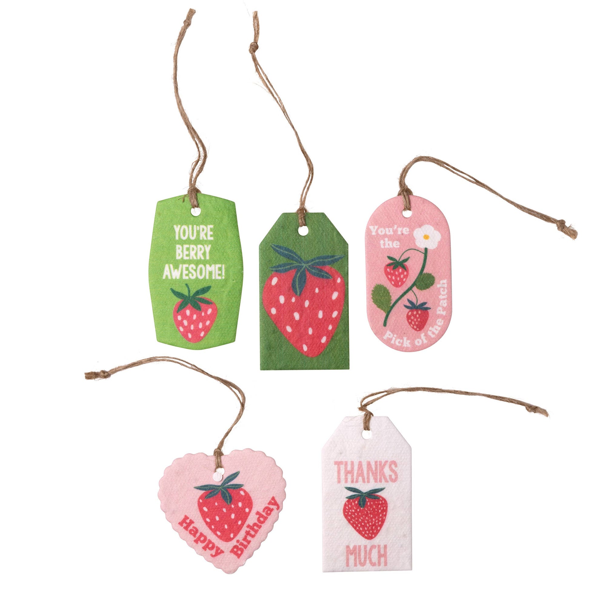 Strawberries Plantable Seed Gift Tags