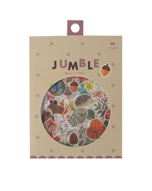 Woodland Friends Jumble Washi Stickers