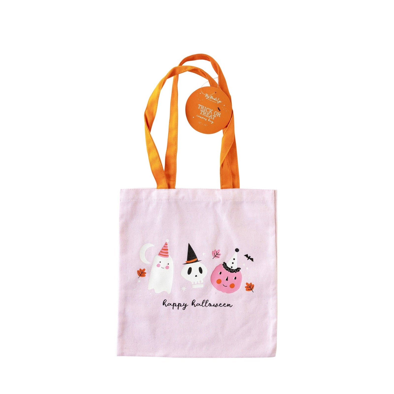 Cutie Halloween Icons Canvas Trick or Treat Bag