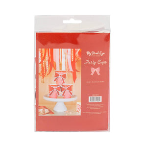 Red and Pink Bow Party Cup