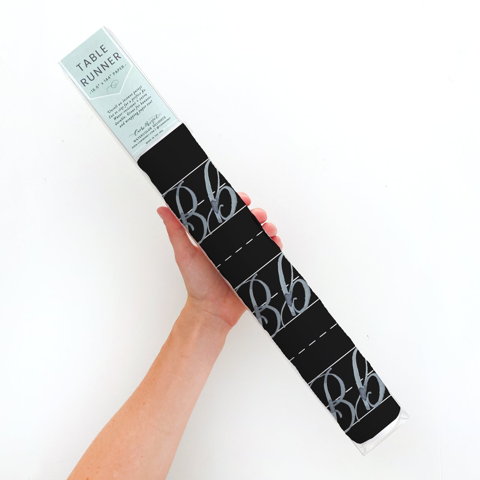 Chalkboard Alphabet Table Runner