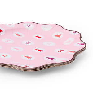 American Girl Pink Icons Large Plates