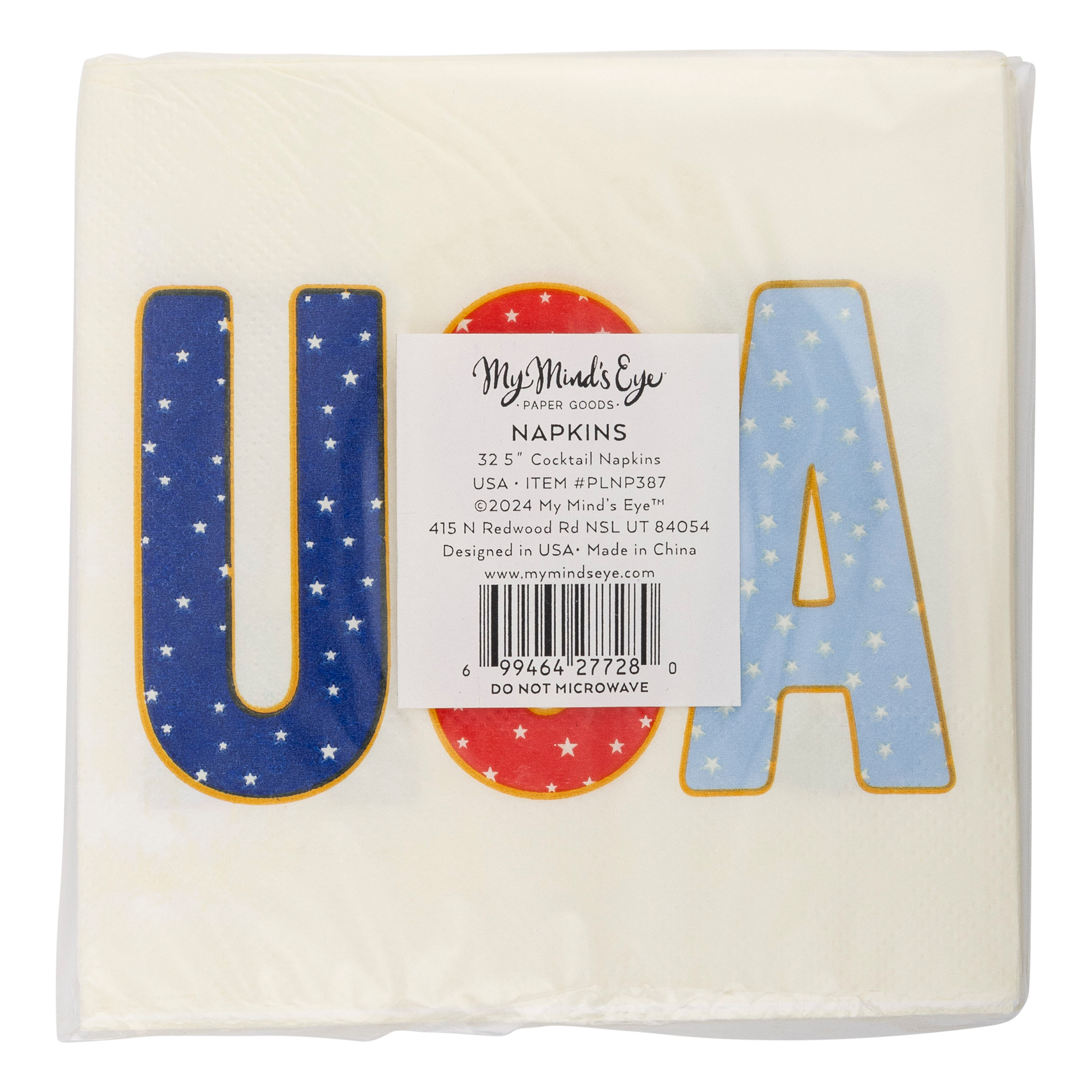 USA Foil Cocktail Napkin