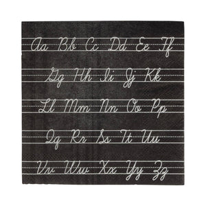 Cursive ABCs Napkins