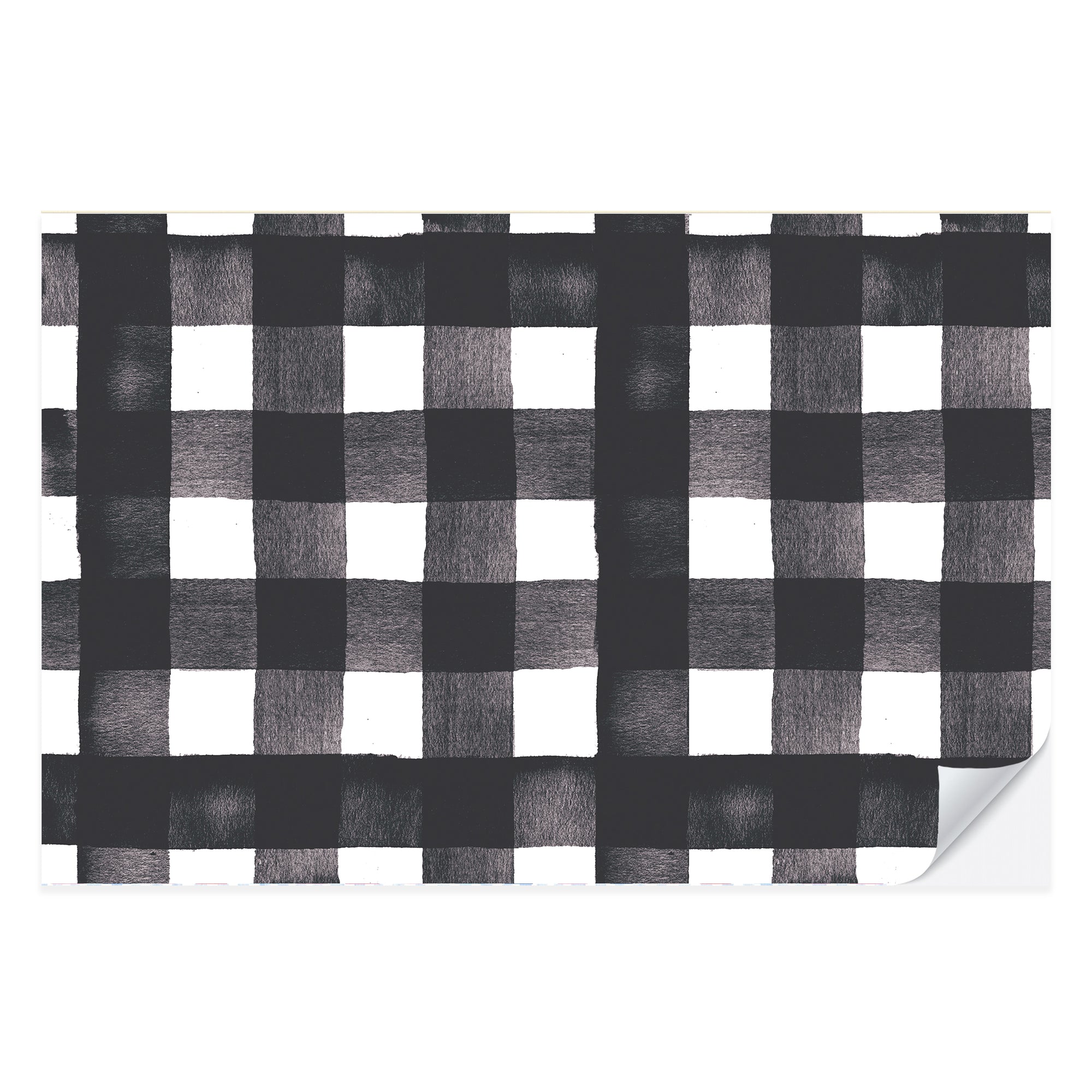 Black Gingham Placemat Pad