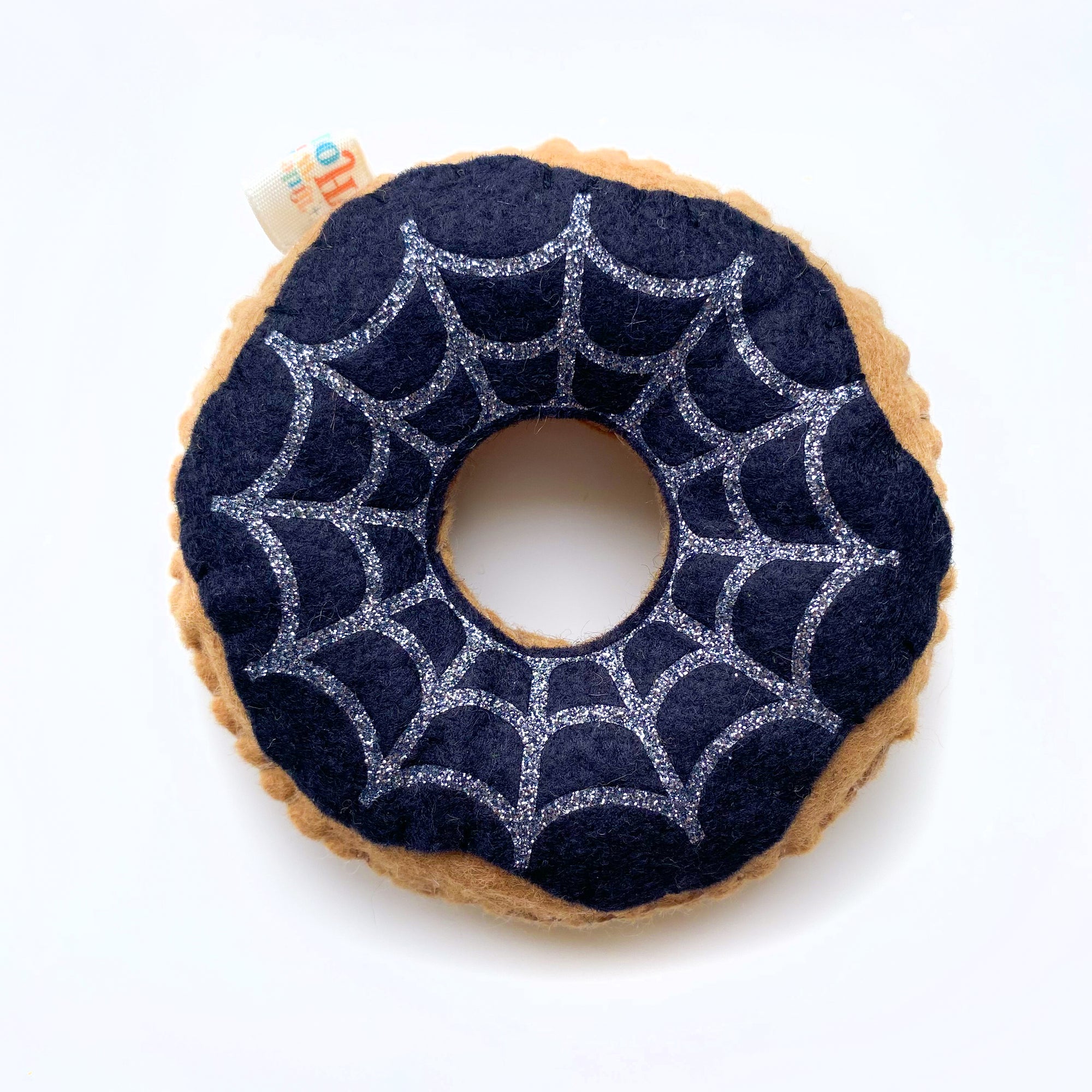 Felt Spiderweb Donut Play Food