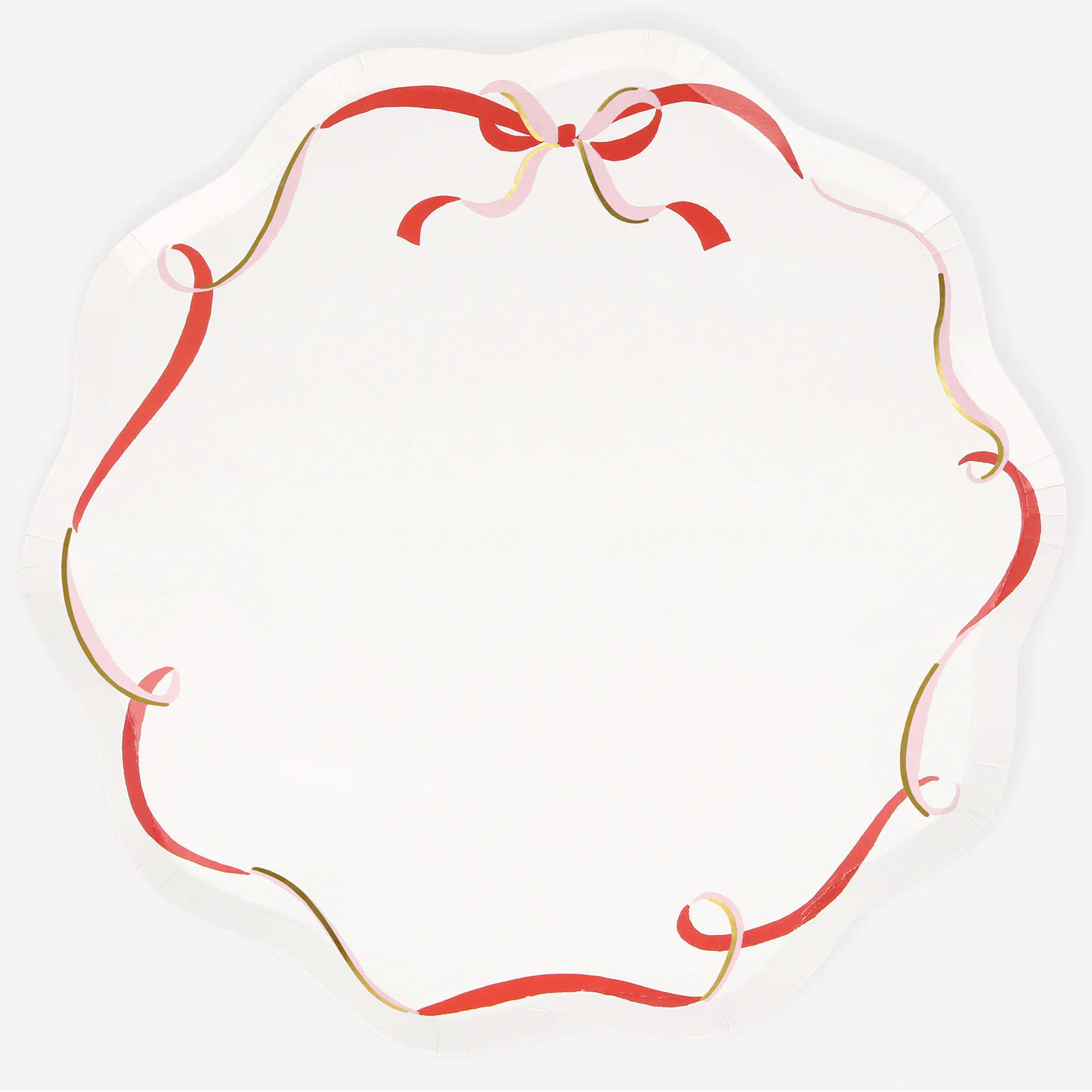 Ribbon Bow Dinner Plates