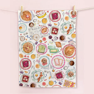 Breakfast Spread Tea Towel