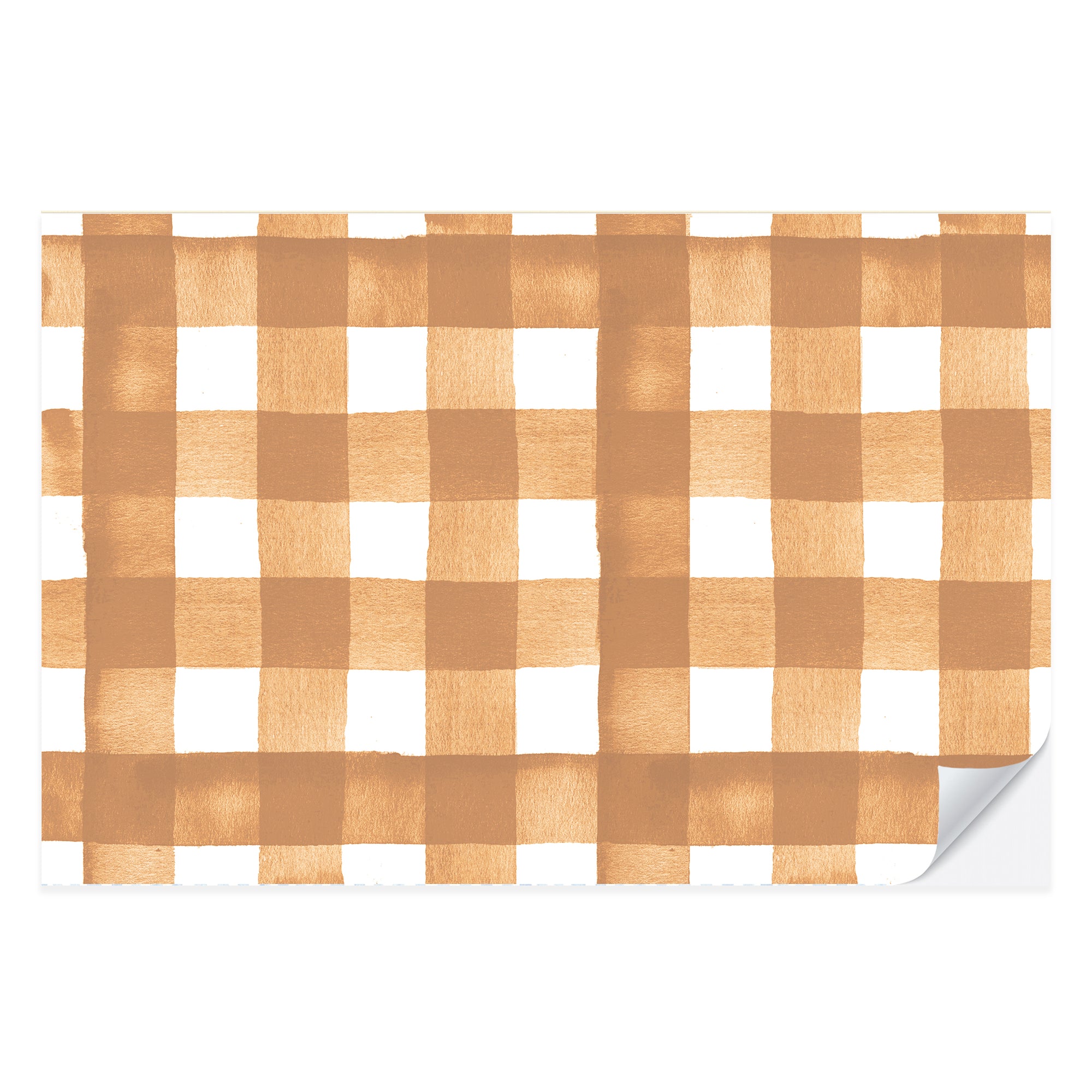 Brown Gingham Placemat Pad