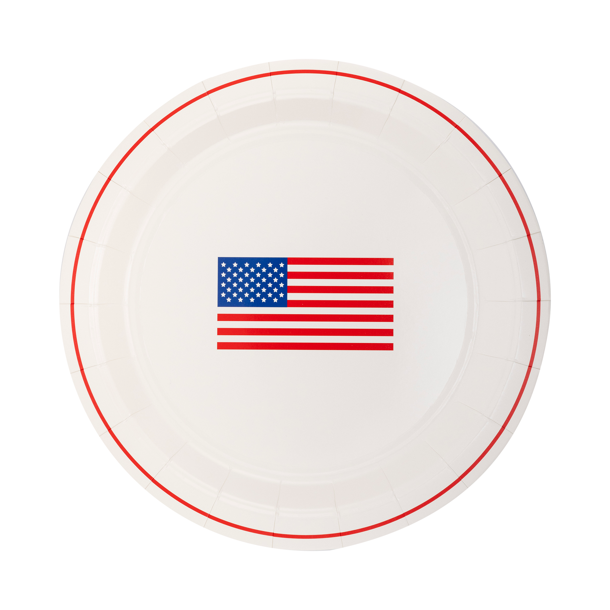 Round Flag Paper Plates