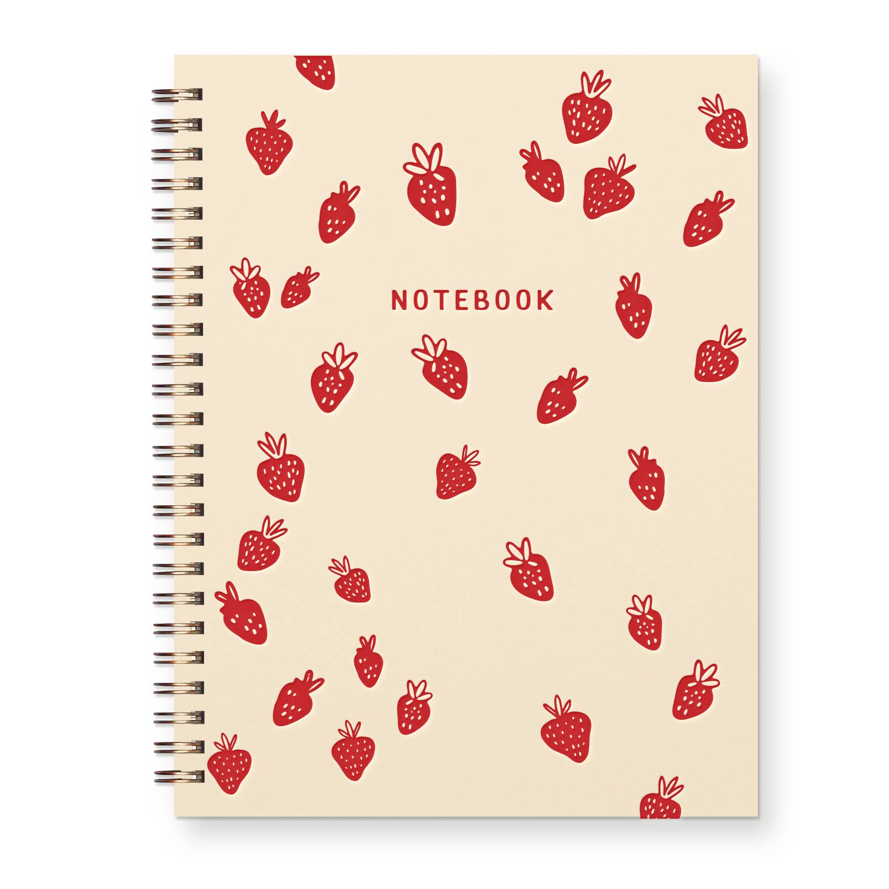 Strawberry Pattern Journal Lined Notebook