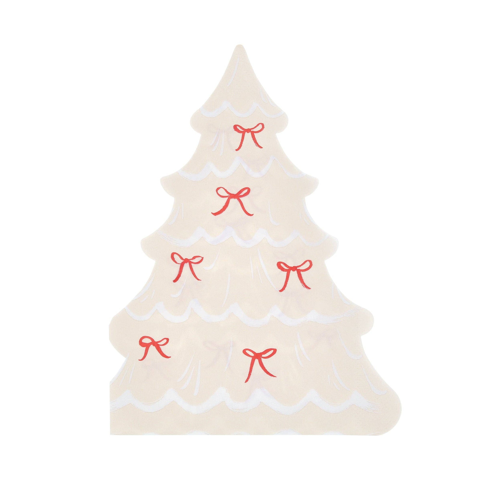 Christmas Tree With Bows Napkins