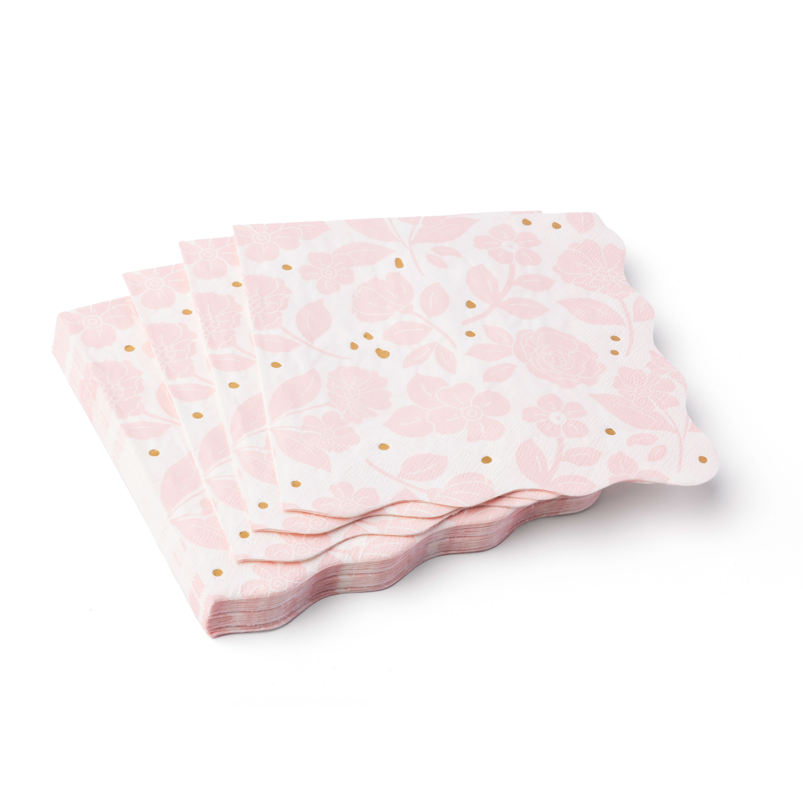 Petal Pink Elegant Floral Dinner Napkin