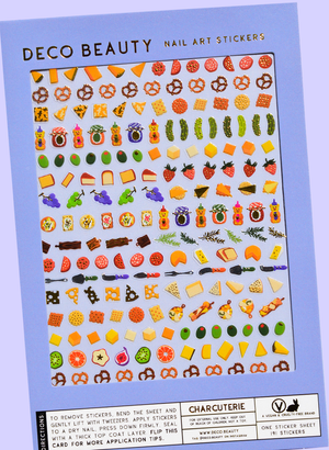 Charcuterie Nail Art Stickers