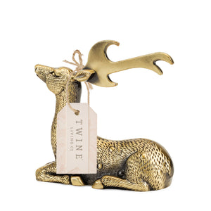 Gilded Brass Deer Bottle Opener