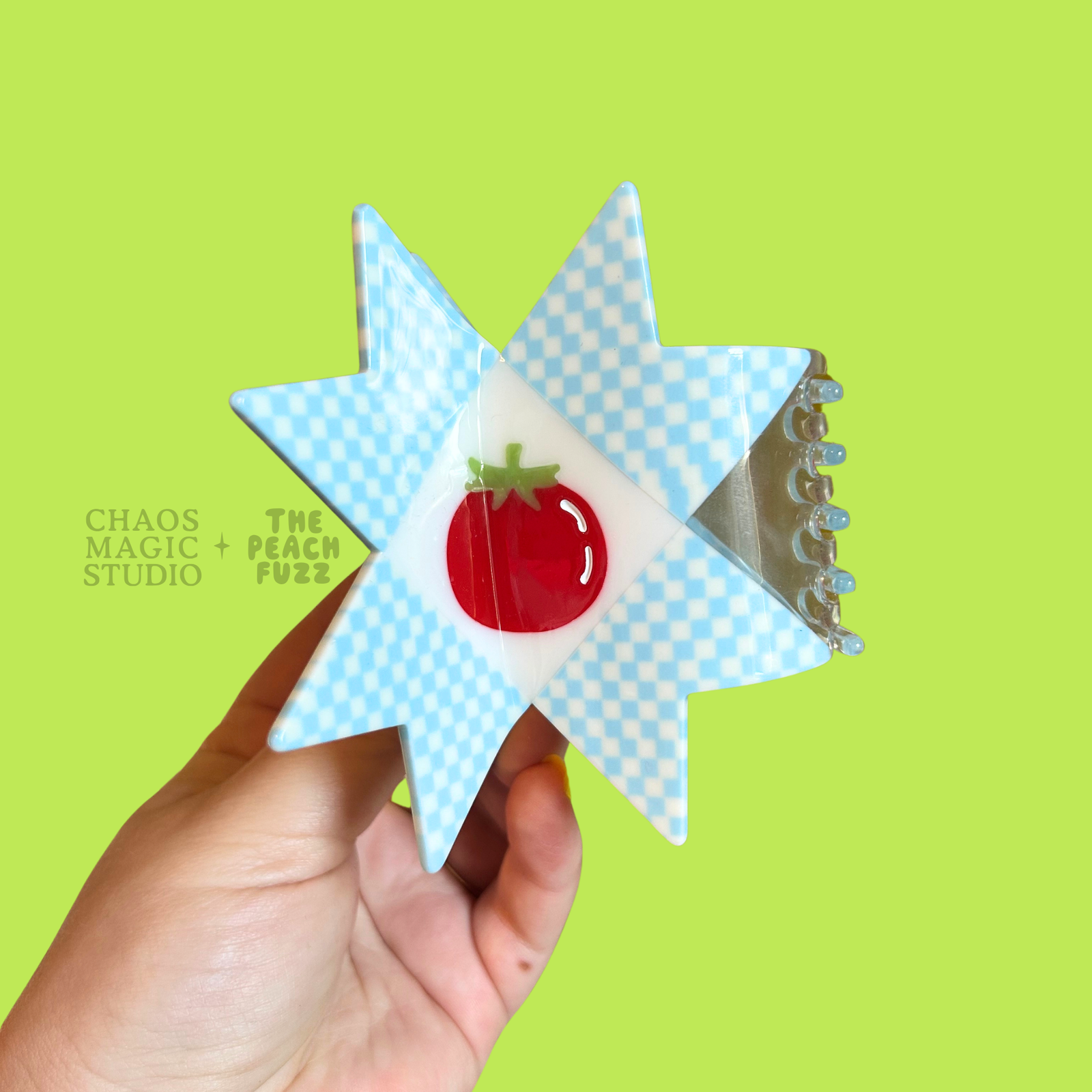Tomato Quilt Hair Claw